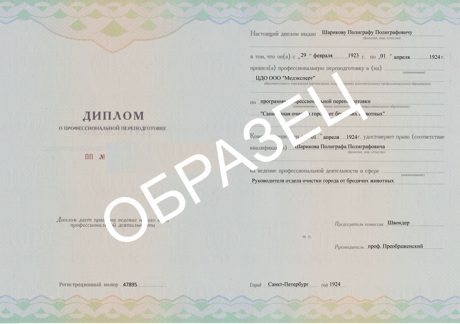 Образец диплома